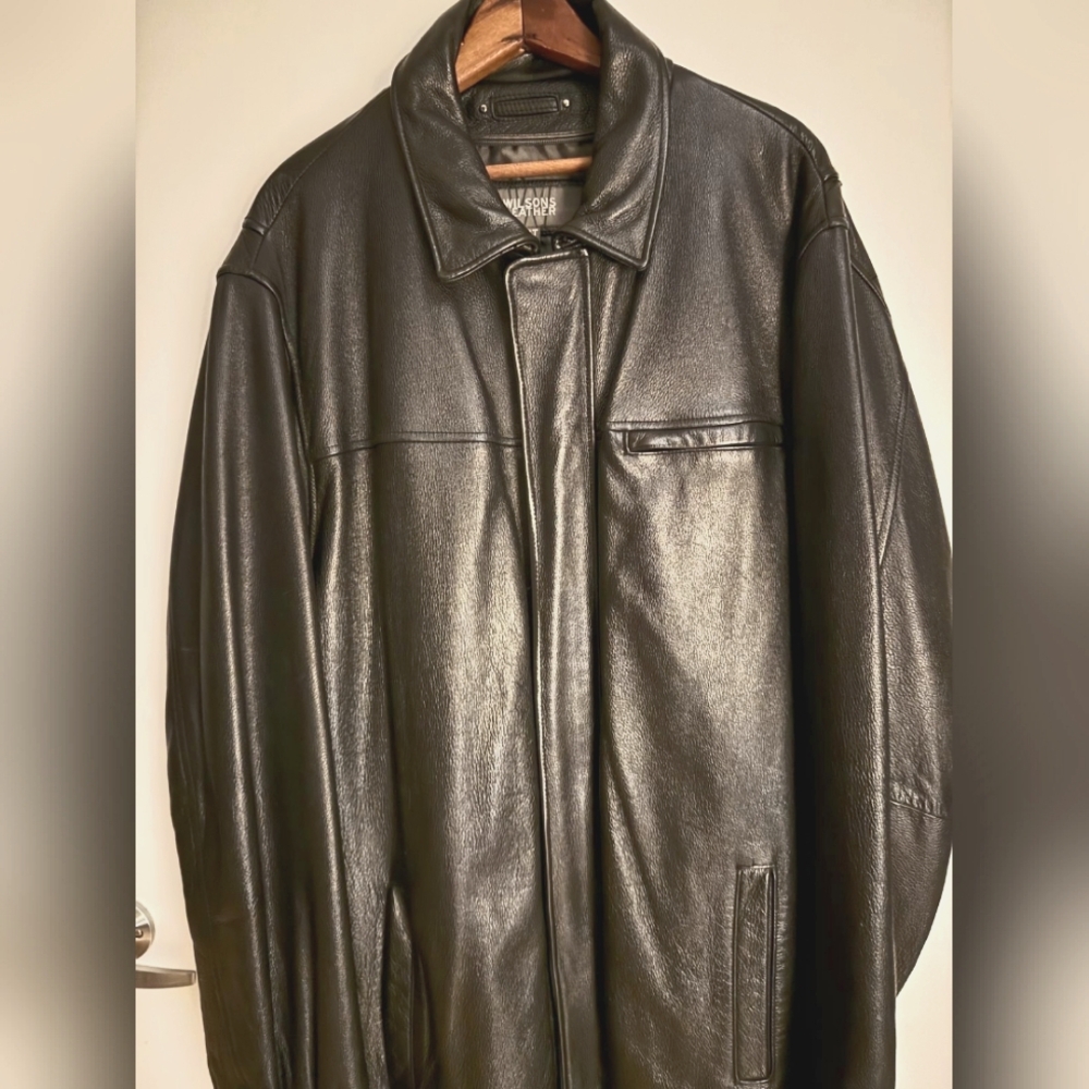 💯Wilson's Genuine Leather Men's coat 2XLT